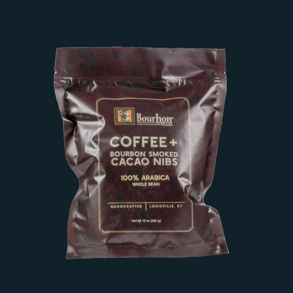 Coffee with Bourbon Smoked Cacao Nibs